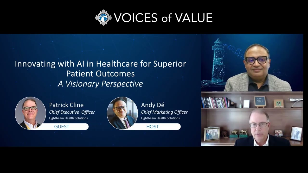 Patrick Cline speaking from his office during Voices of Value