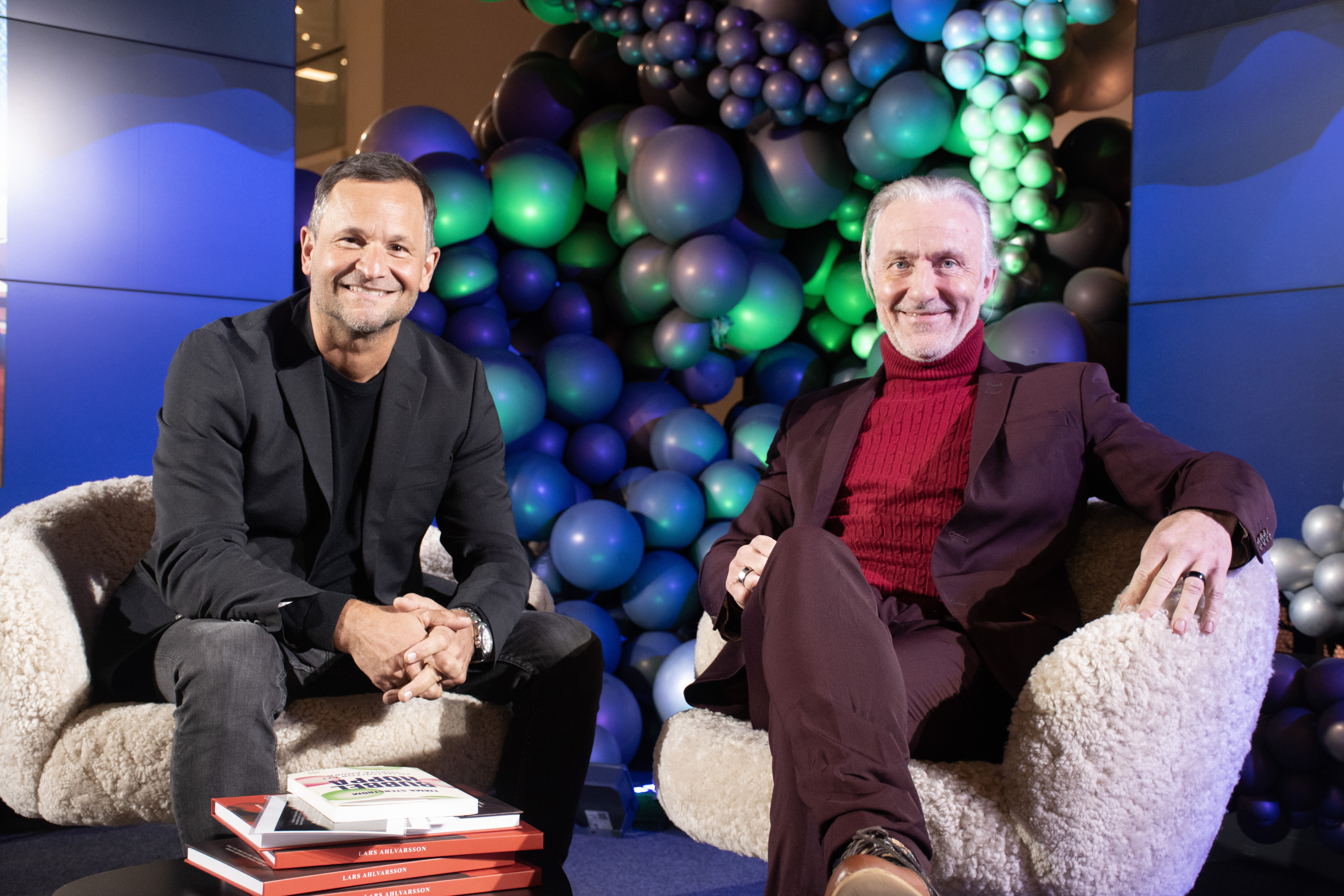 Epicenter and Elements co-founders Ola Ahlvarsson and Patrick Mesterton seated together for an Elements press photograph