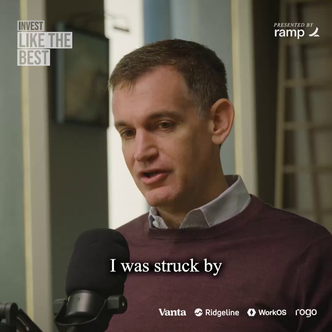 Patrick O'Shaughnessy speaking during an Invest Like the Best recording