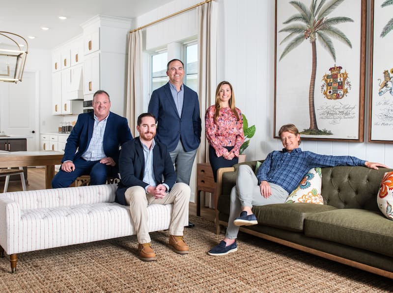 Dream Finders leadership team: Doug Moran, Robert Riva, Patrick Zalupski, Anabel Ramsay and Batey McGraw
