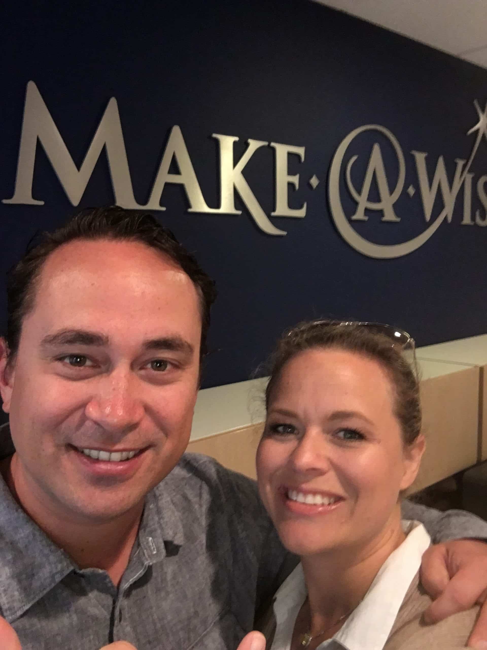 Paubox founder Hoala Greevy with Make-A-Wish Hawaii leader Siana Austin Hunt