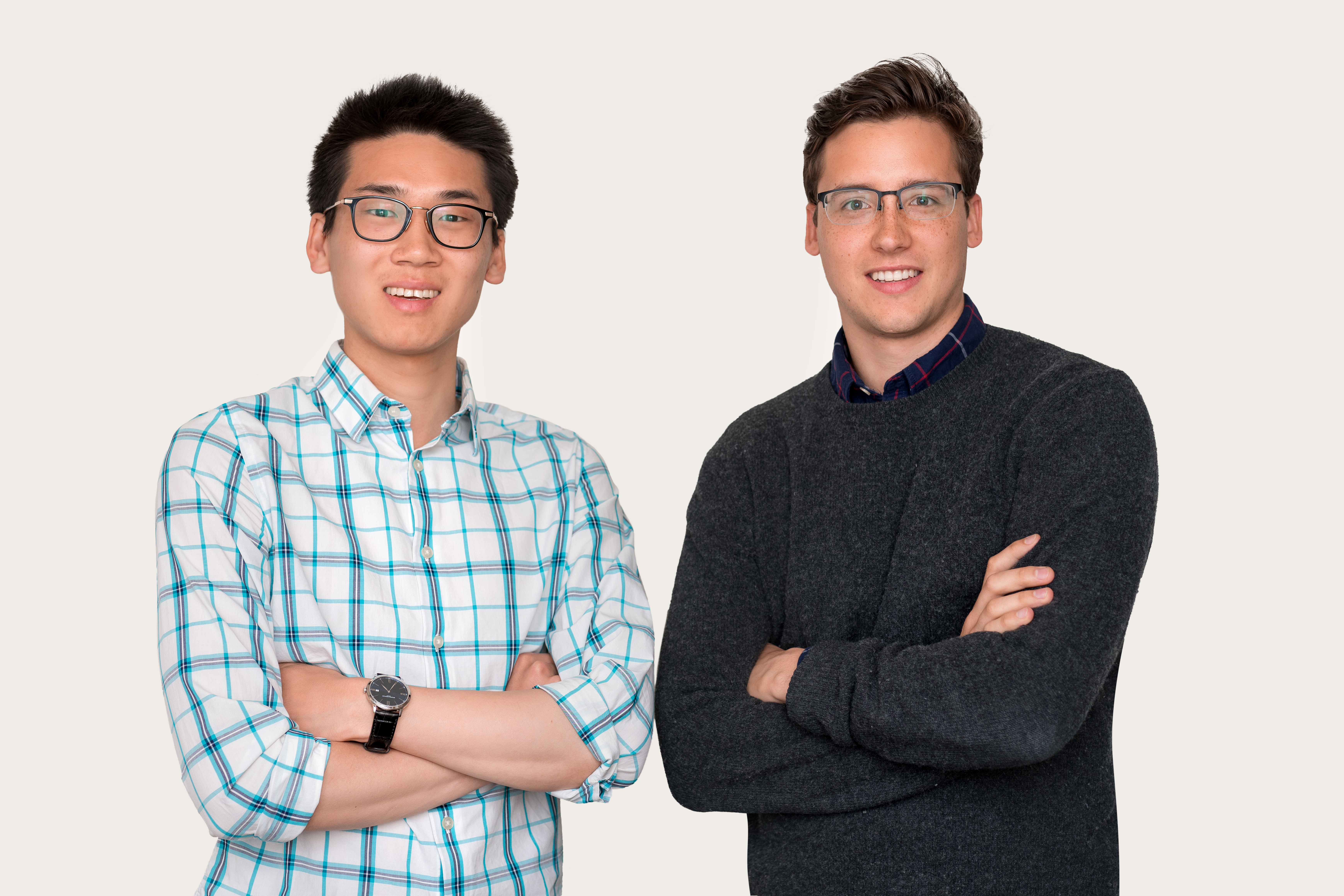 Keeper co-founders David Kang on the left and Paul Koullick on the right