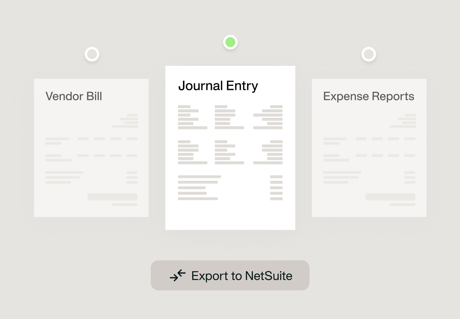 Payhawk showing an expense report exported as a NetSuite journal entry