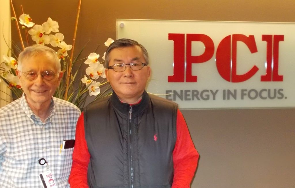 PCI co-founders Art Breipohl and Fred Lee at the company’s headquarters in Norman