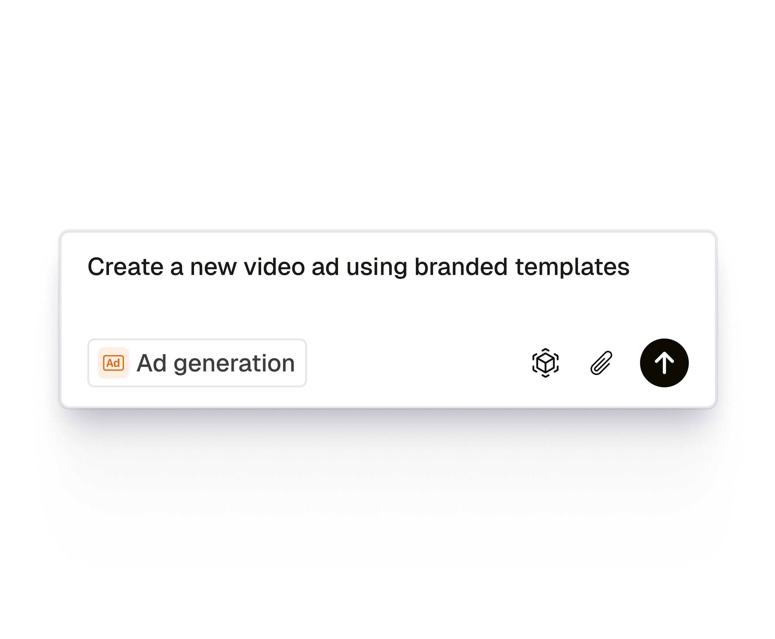 Pencil interface showing AI-assisted ad generation