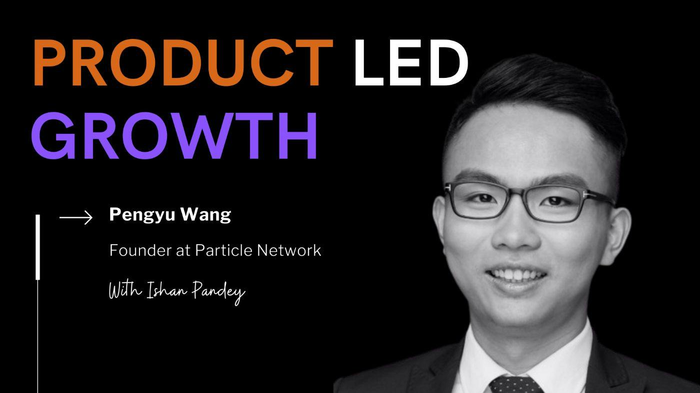 Pengyu Wang pictured in the graphic accompanying his 2023 product-led growth interview