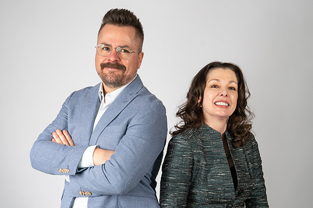 Kenny Hammond and Stephanie Miller of Penna Powers standing together