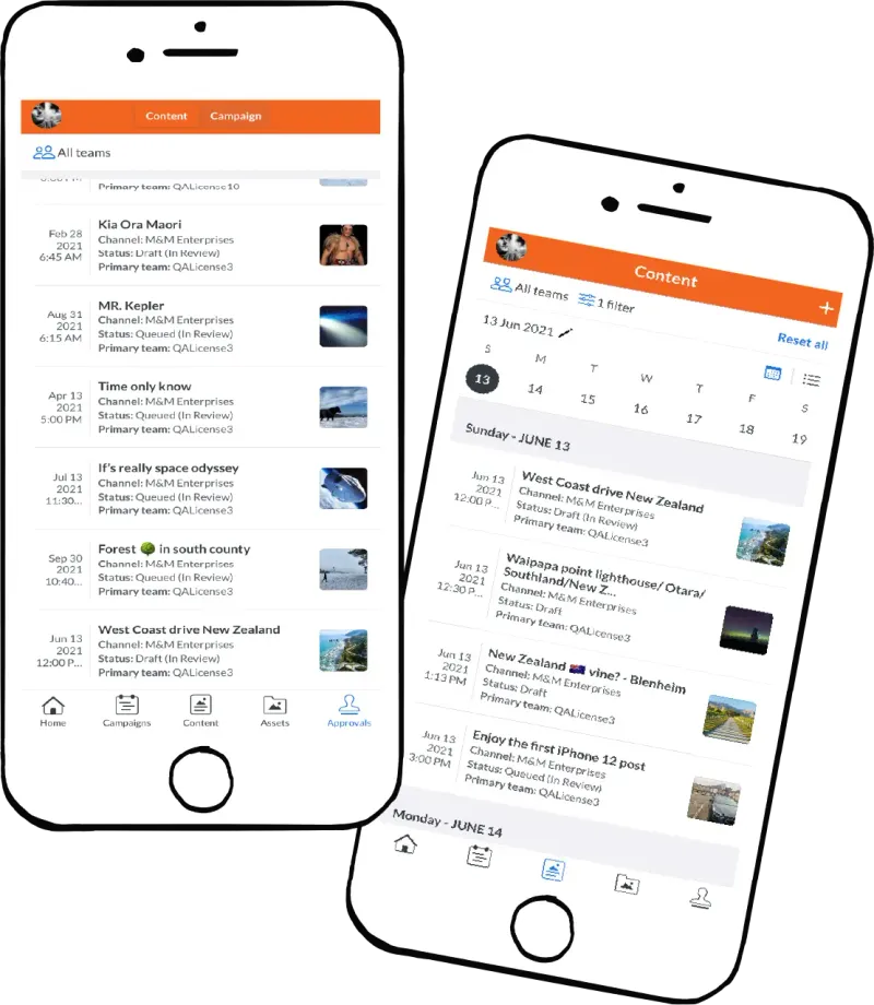 Percolate mobile application image from Hotovo’s engineering case study