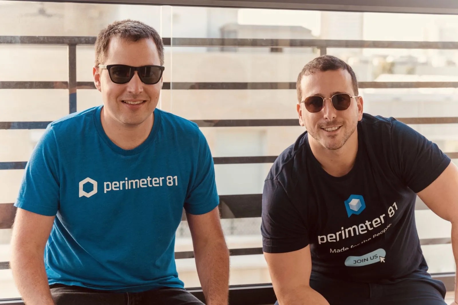Perimeter 81 founders Amit Bareket and Sagi Gidali together