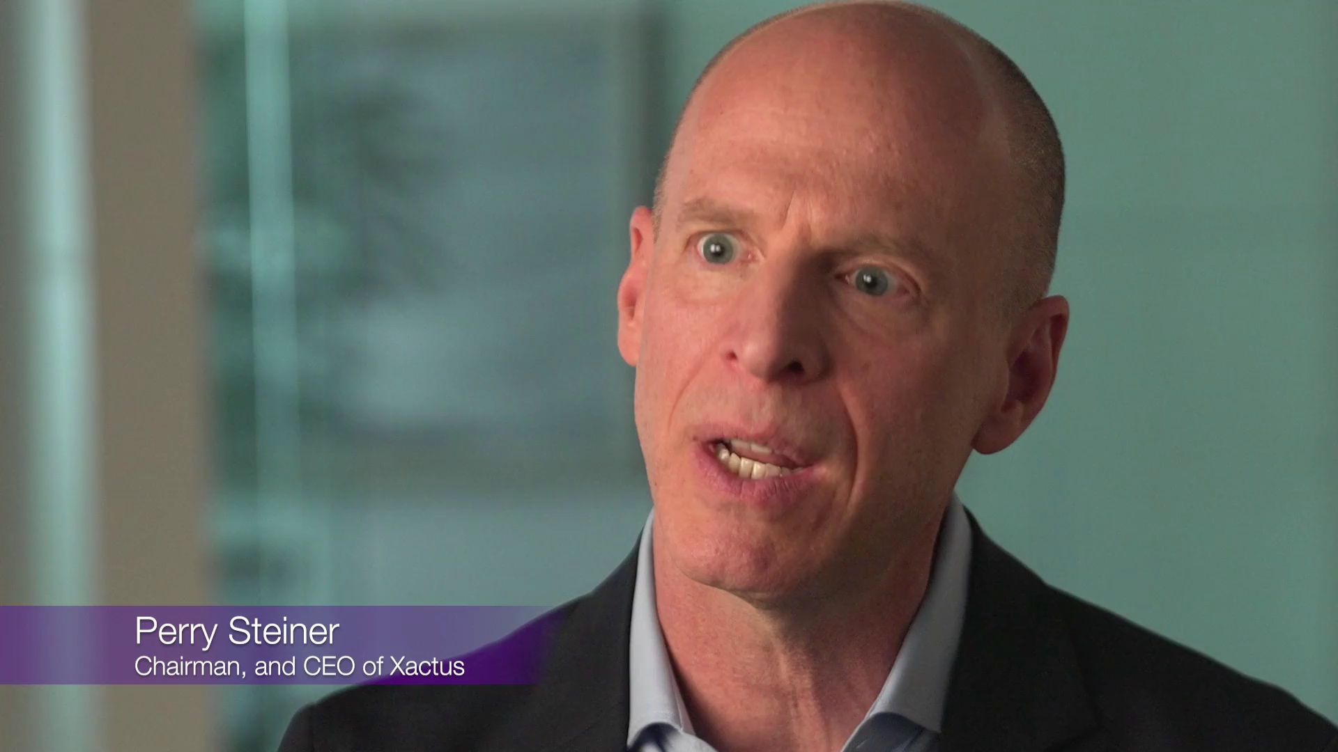 Perry Steiner speaking in Xactus’s video about its name