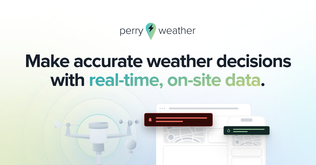 Perry Weather logo and branding
