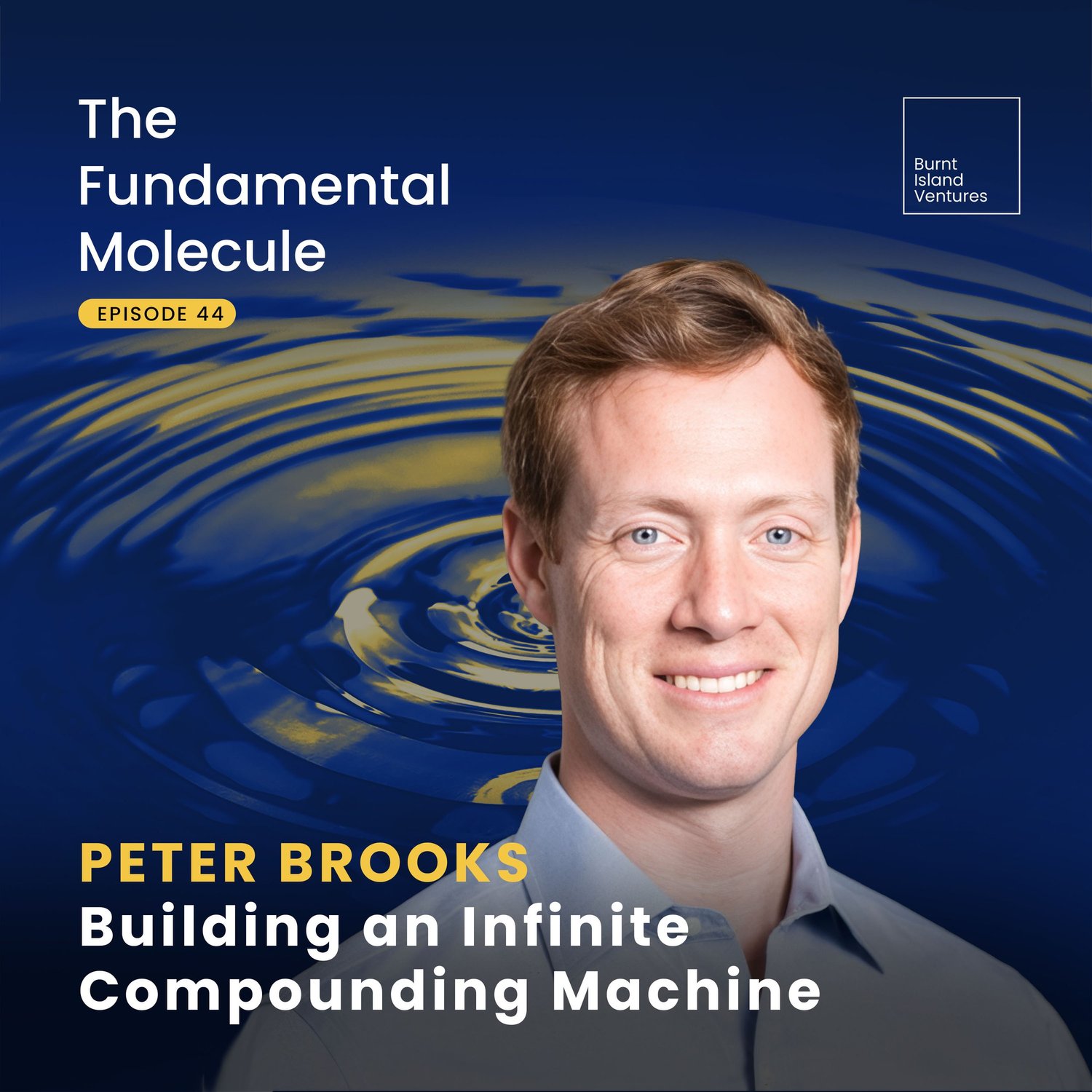 Podcast cover featuring Peter Brooks for The Fundamental Molecule