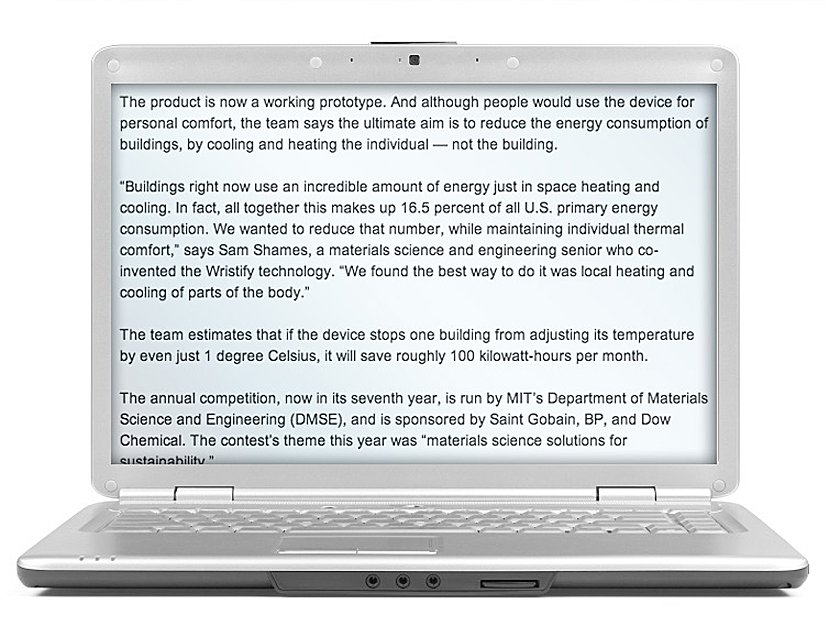 Crocodoc’s document-viewing illustration, showing a page of text on a laptop screen