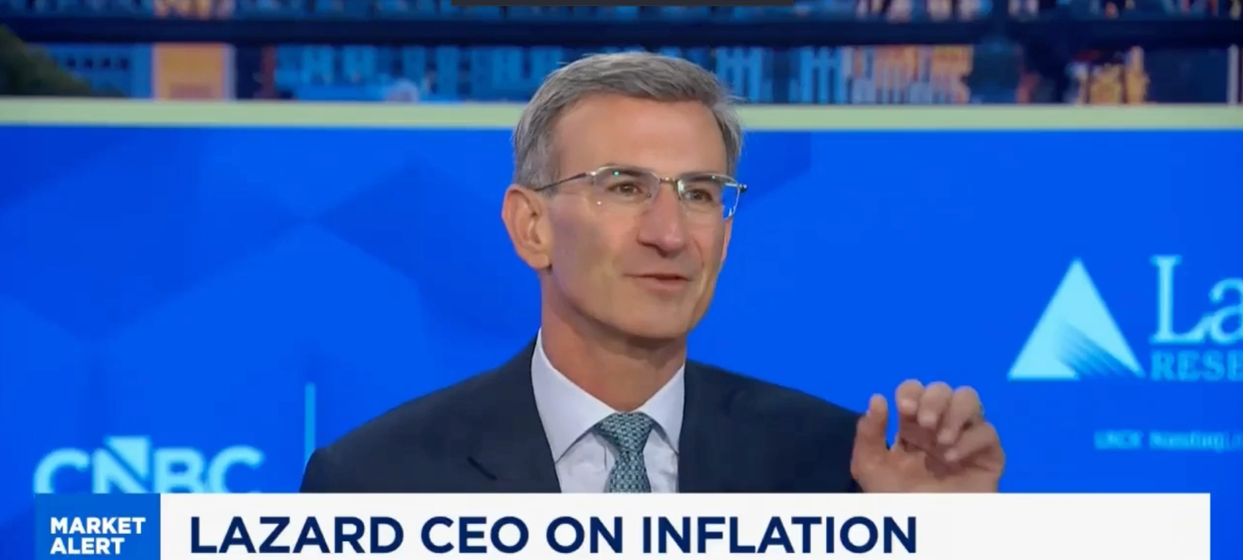 Peter Orszag speaking during a CNBC interview about inflation