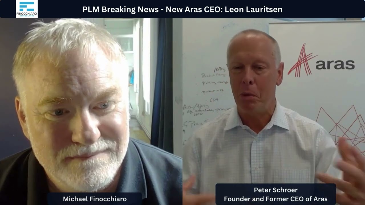Michael Finocchiaro interviews Peter Schroer, shown on the right, about the Aras CEO transition