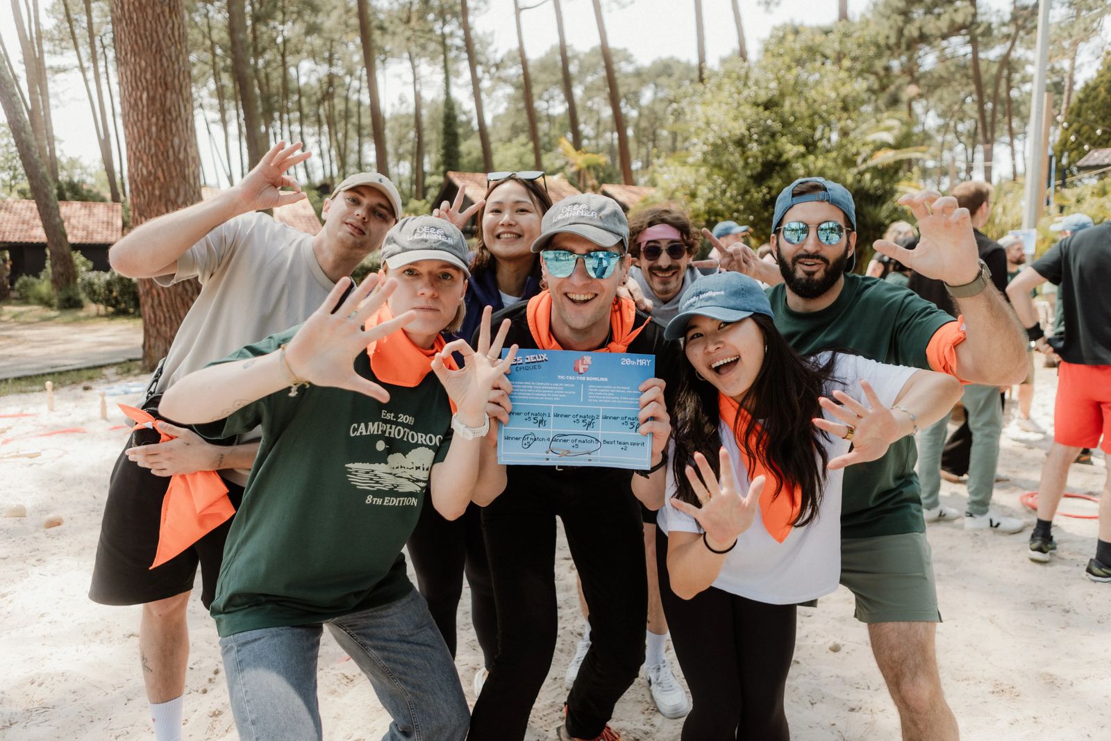 Photoroom team gathered outdoors at its 2025 Biscarrosse retreat
