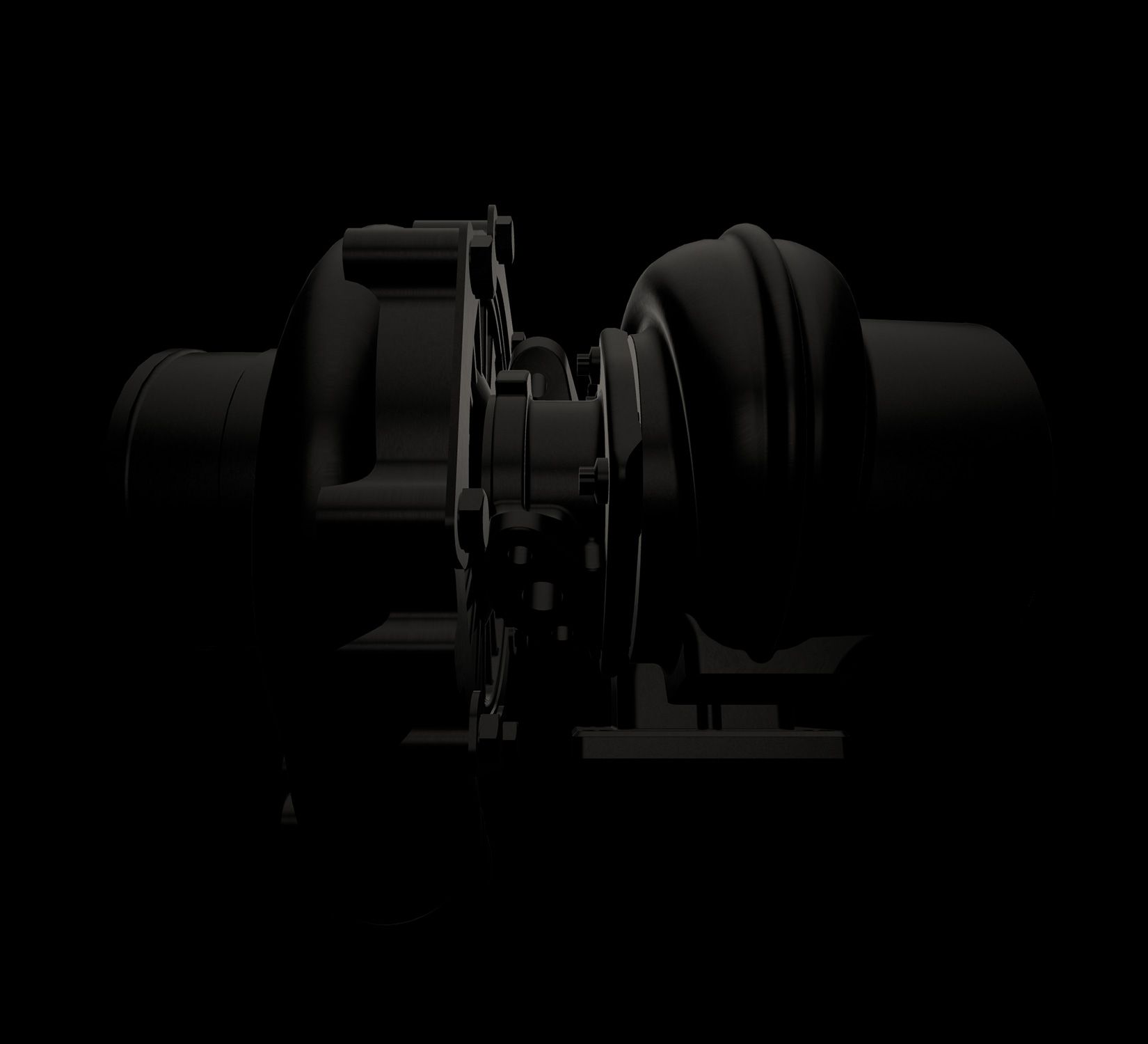 A 3D-rendered mechanical assembly representing Physna's geometric technology