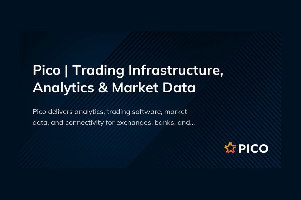 Pico Built the Plumbing for 900 Markets - Then Turned the Pipes Into a Data Business