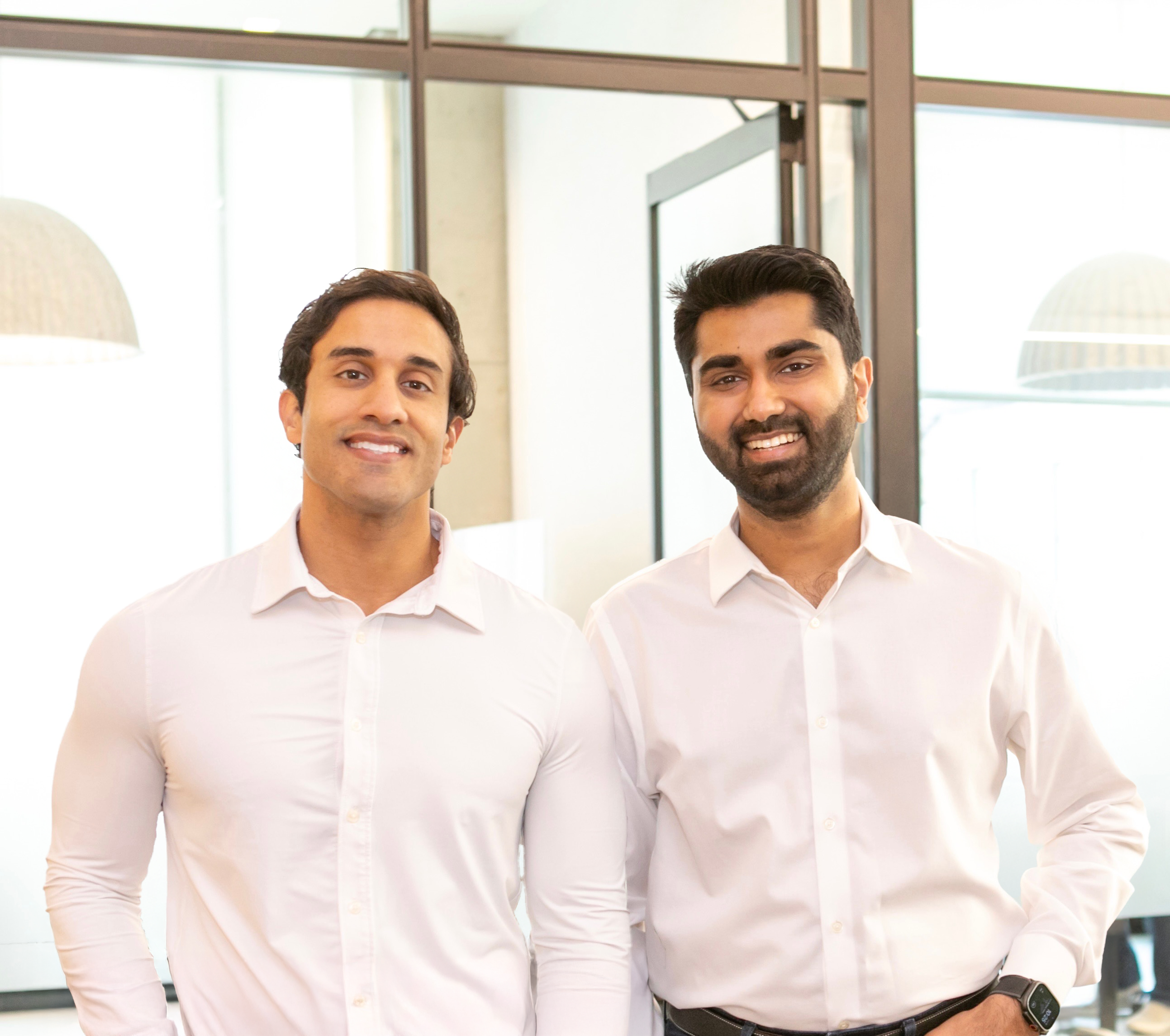 Pie co-founders Syed Ali, left, and Akhil Mantripragada, right