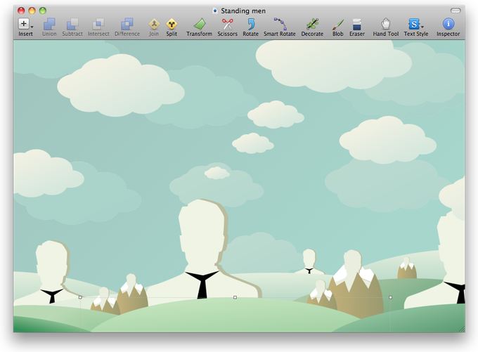 The original Sketch interface, with drawing tools and a central canvas