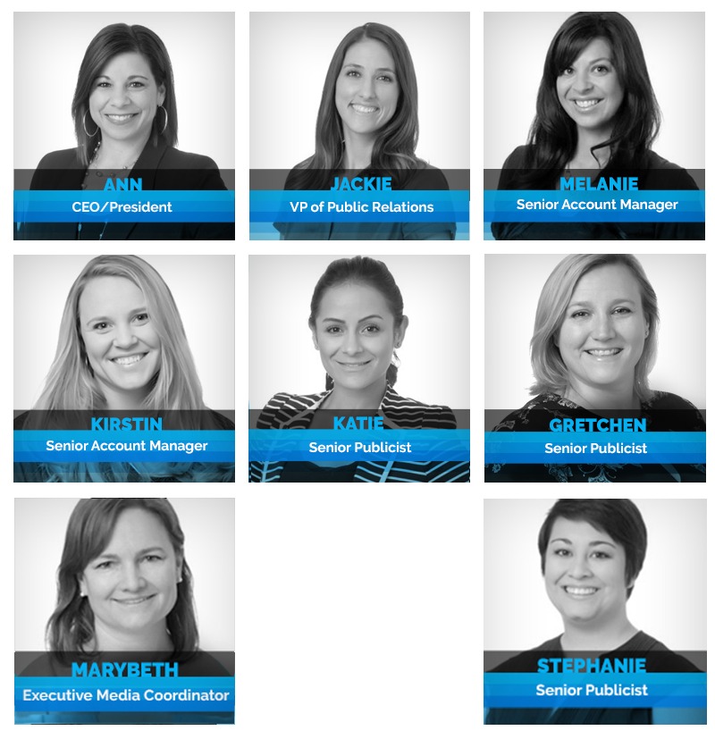 Members of the Pitch Public Relations team posed together
