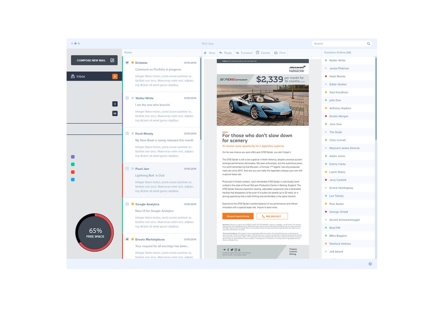 McLaren automotive campaign imagery in Plan B’s case study