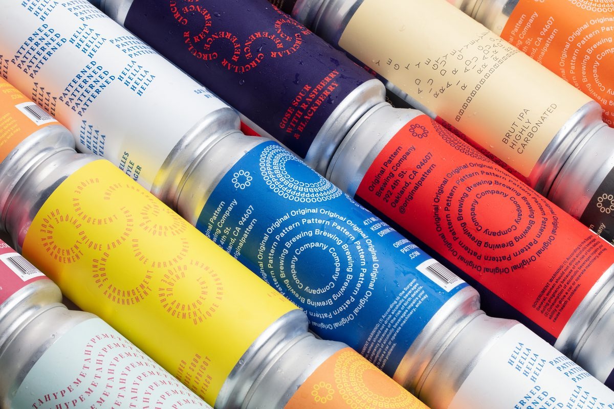 Original Pattern Brewing Company packaging designed by Play Studio