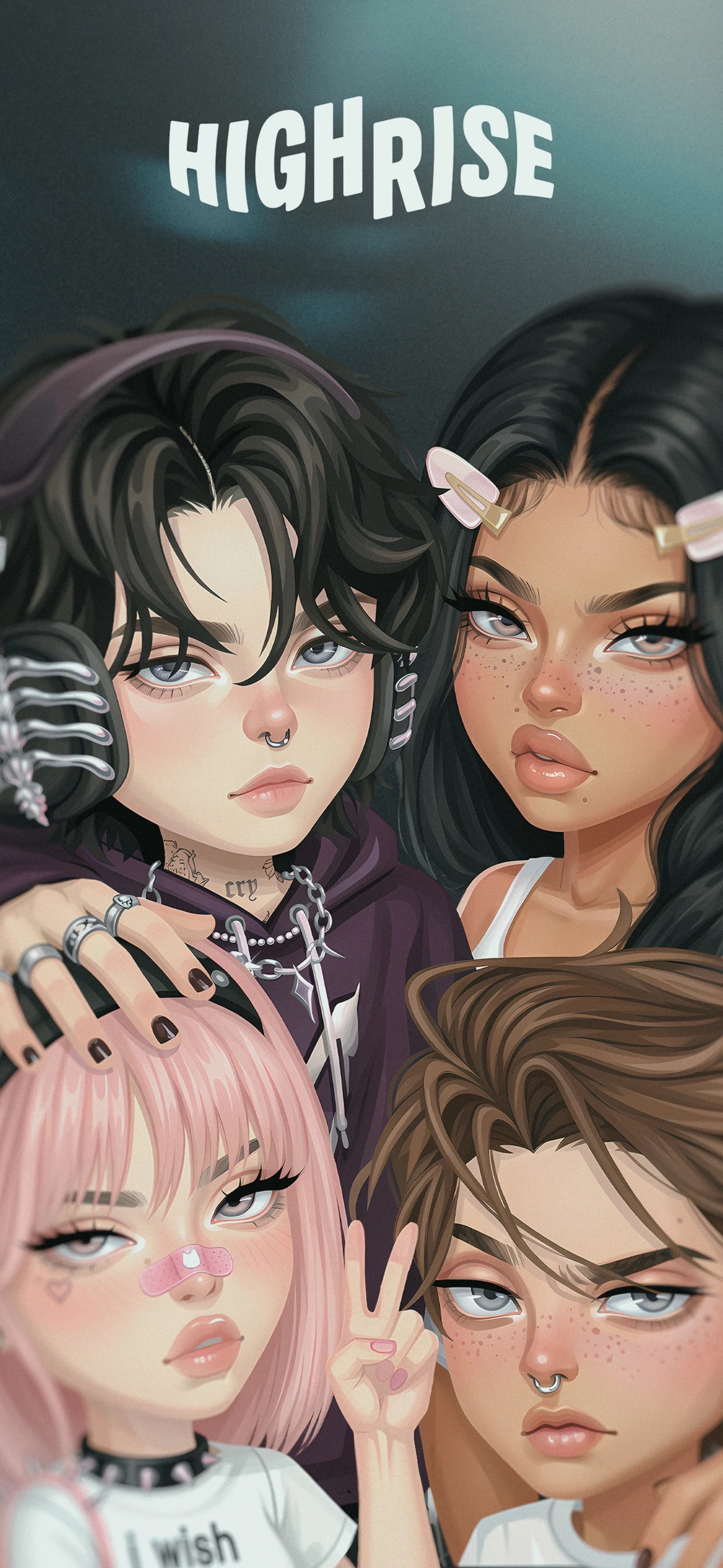 Illustrated Highrise avatars