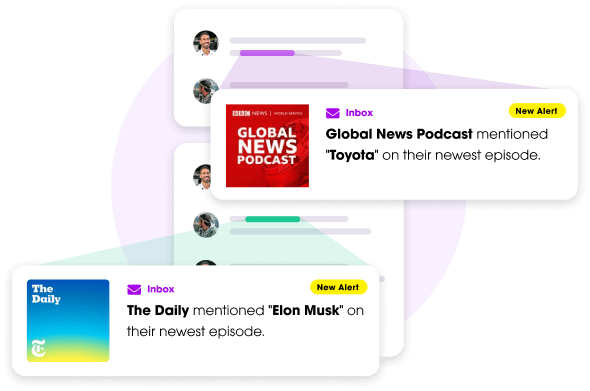 Podchaser sponsor and ad mentions tracking view