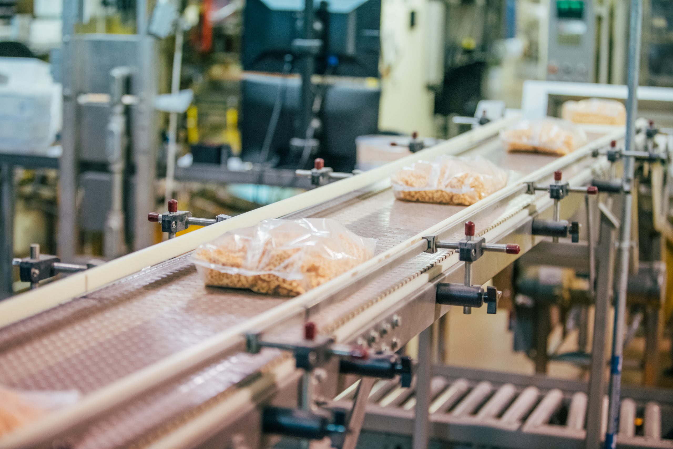 Cereal manufacturing equipment on a Post Consumer Brands production line