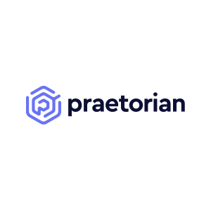 Praetorian logo - a letter P shaped like a maze