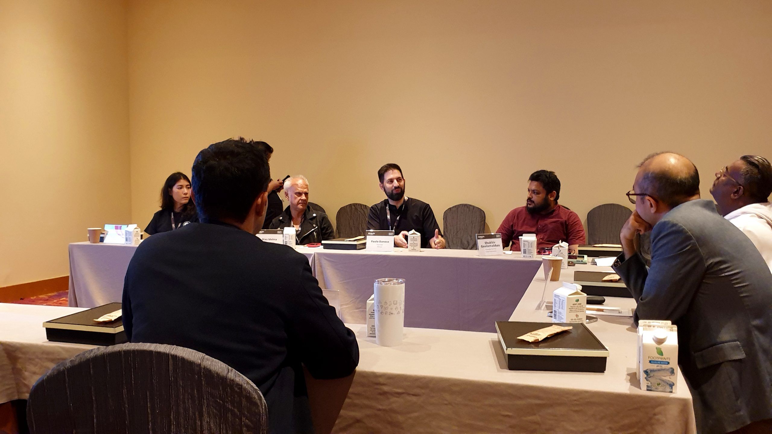 Participants at the Echelon 2022 Web3 roundtable, with Prakash Somosundram seated at the far right.