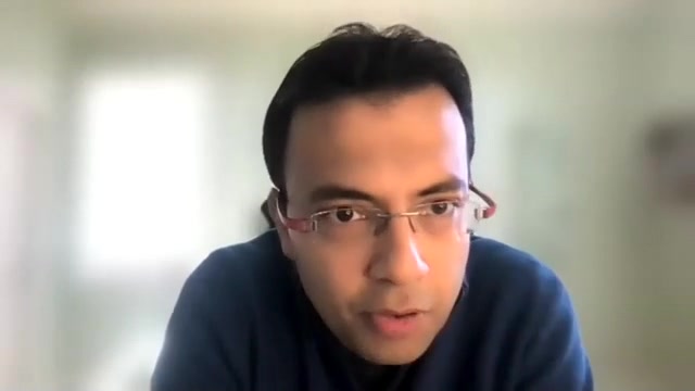 Prateek Chakravarty speaking during a Zinier fireside chat about field service