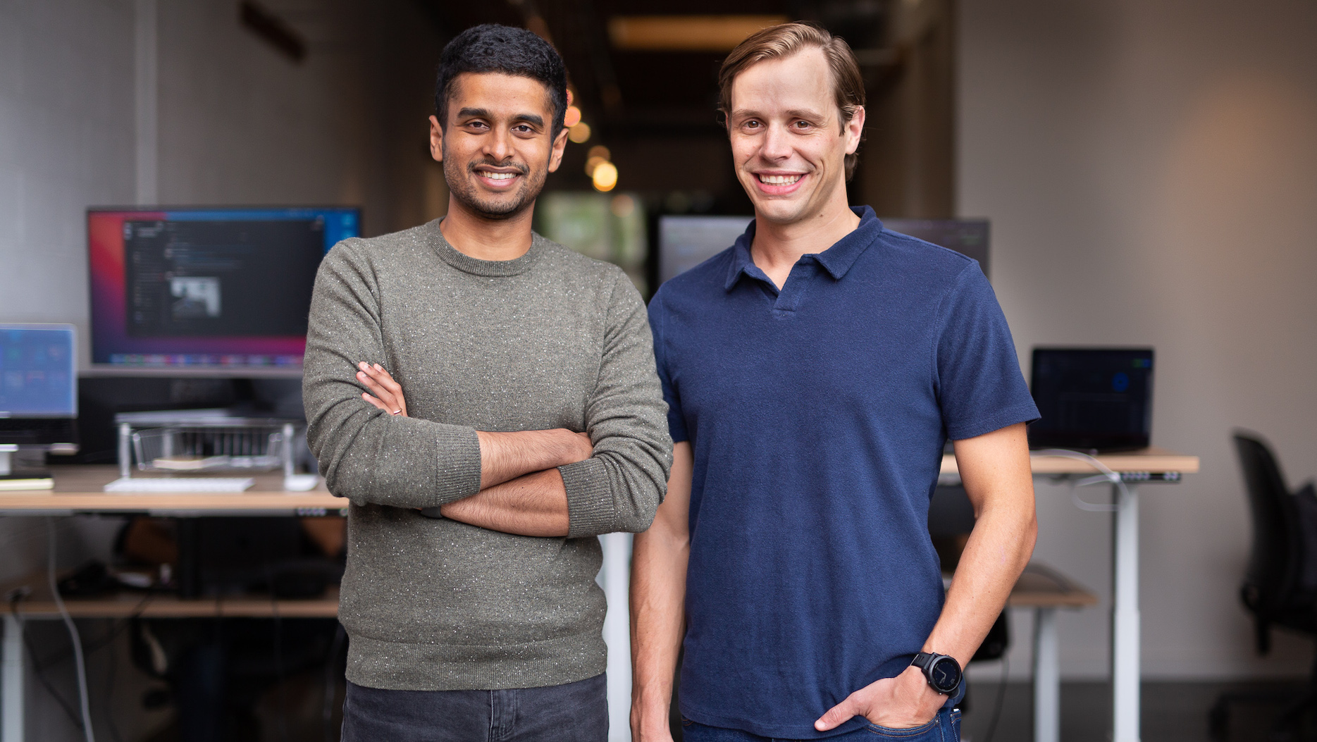 Ascend co-founders Praveen Chekuri and Andrew Wynn seated together