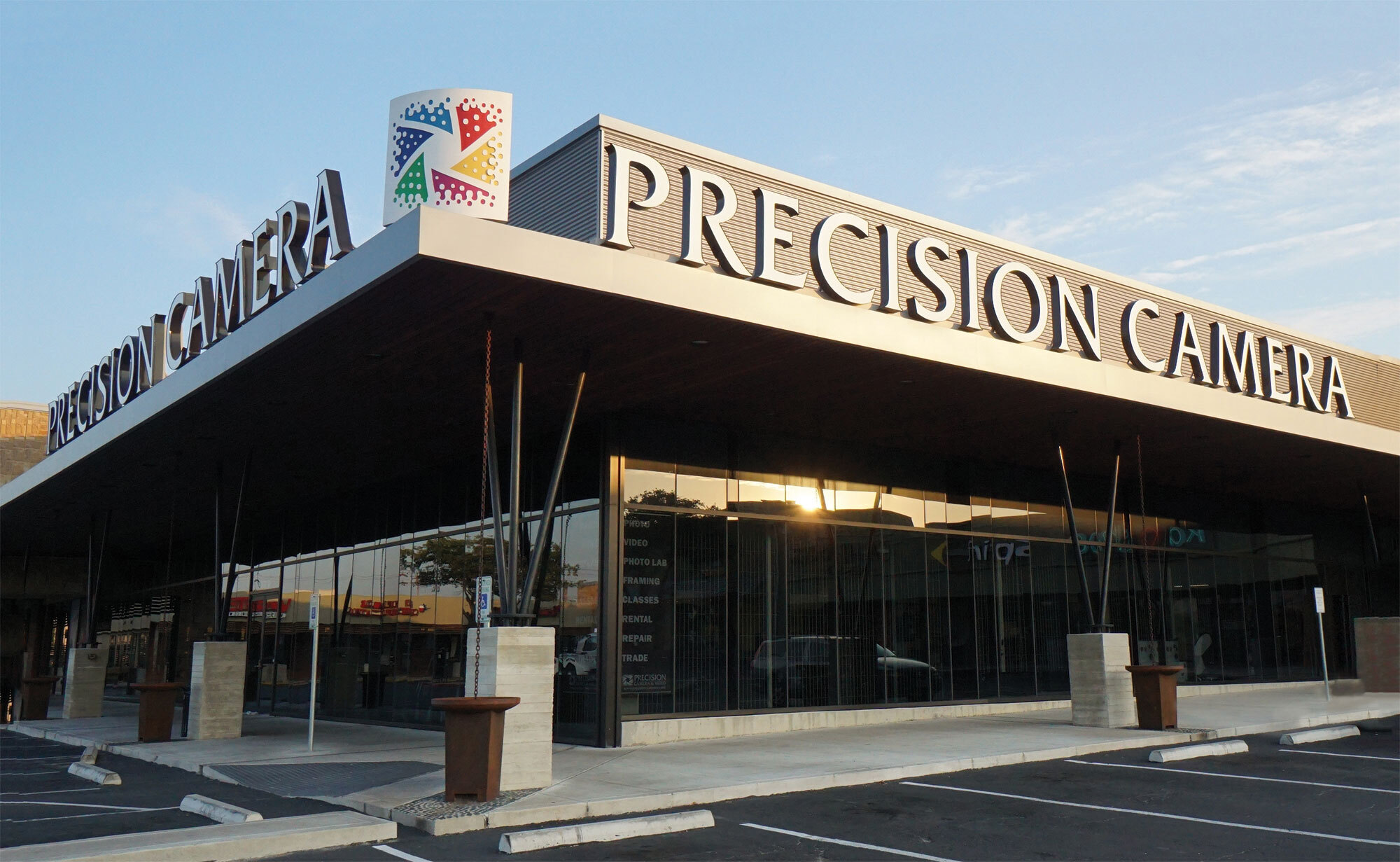 The Precision Camera storefront on West Anderson Lane in Austin