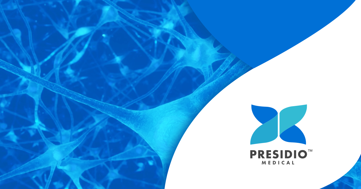 Presidio Medical branding and Ultra Low Frequency neuromodulation identity