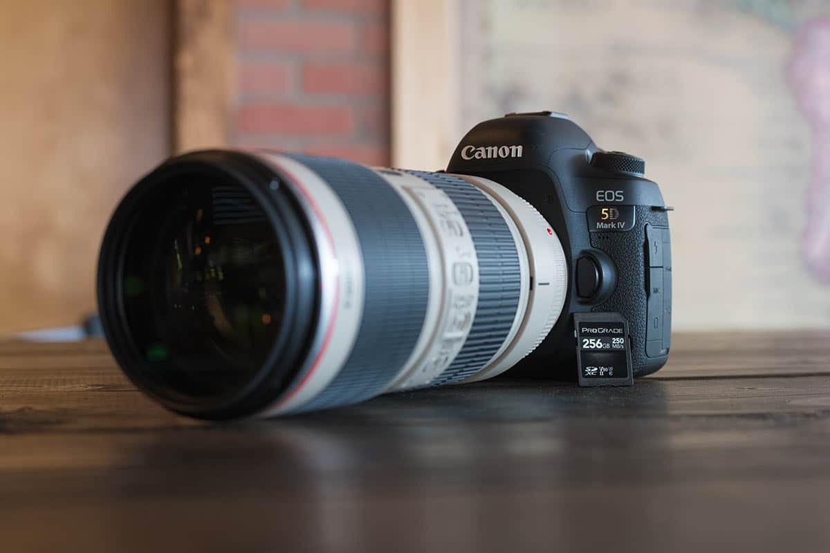 ProGrade Digital memory card beside professional camera equipment