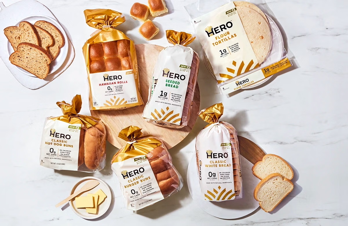 Hero Bread products pictured in Propeller’s customer case study