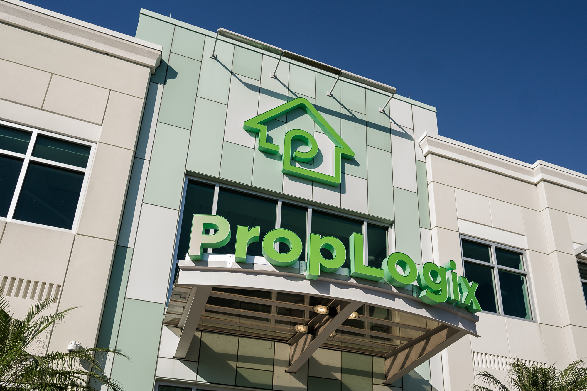 The PropLogix office building pictured in the company’s historical office photography