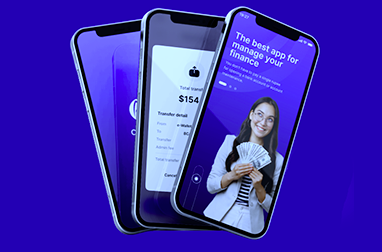CoinPro fintech application artwork from Protonshub’s portfolio