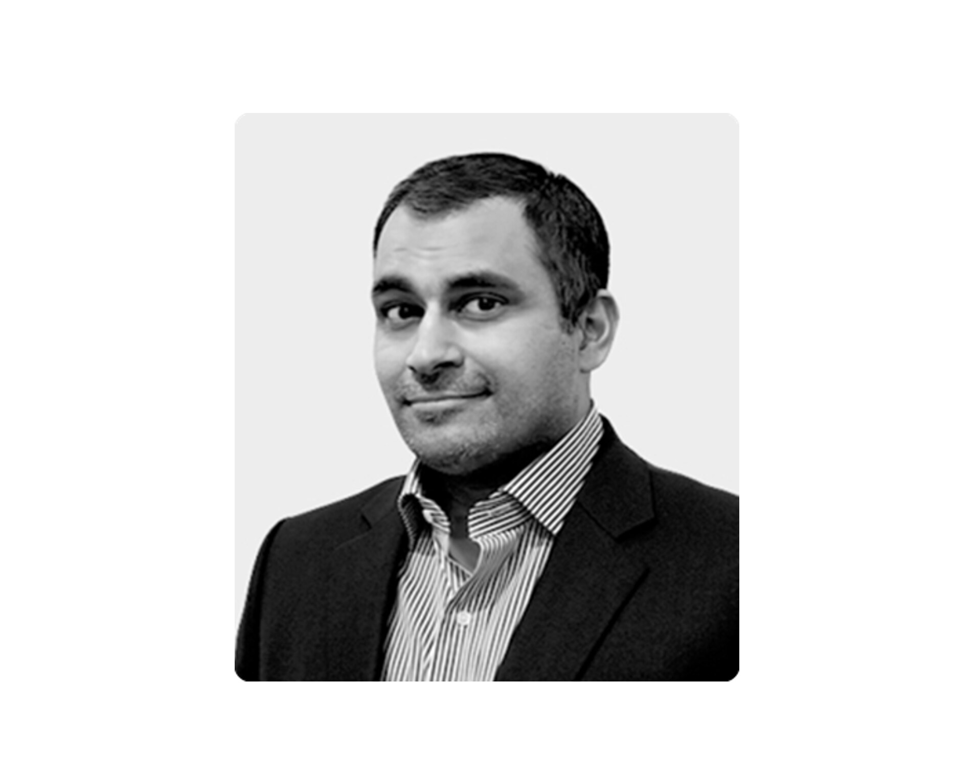 Prove co-founder and CEO Rodger Desai seated in an office