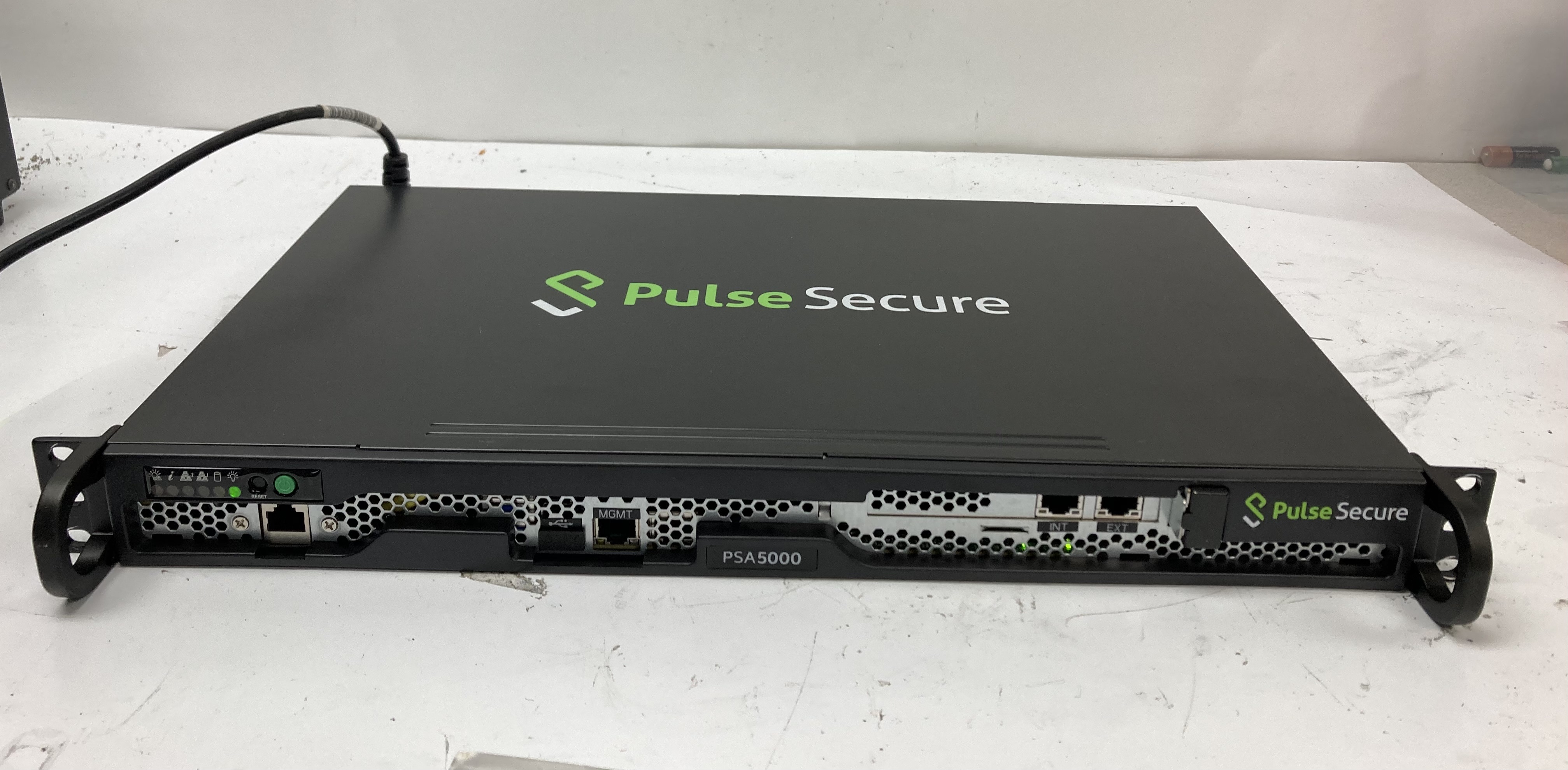 A used Pulse Secure PSA5000 rackmount appliance, showing its metal enclosure and network ports