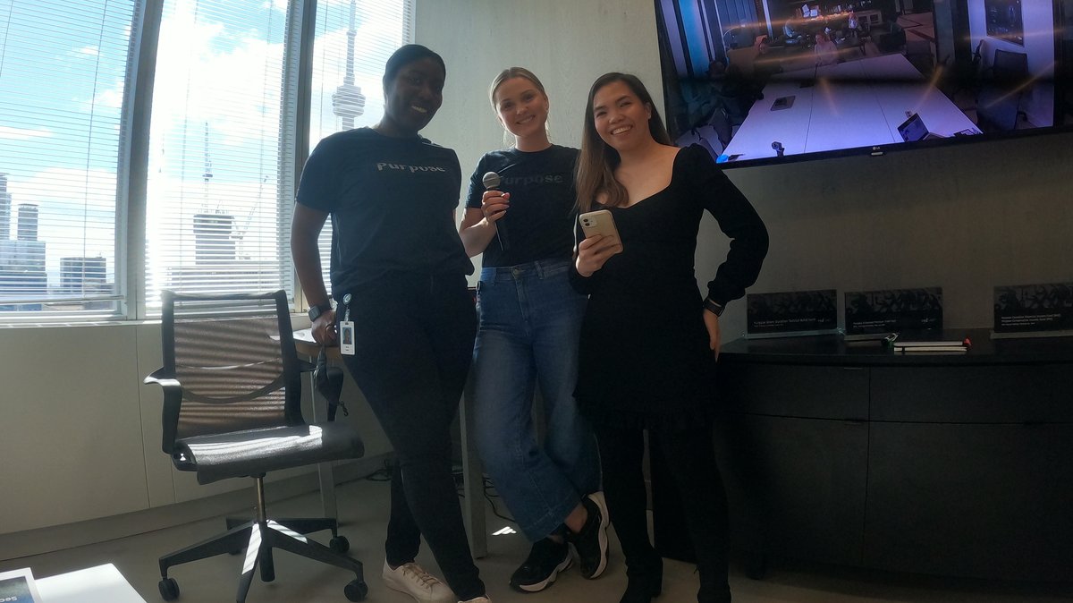 Purpose Unlimited employees gathering in the company's Toronto office