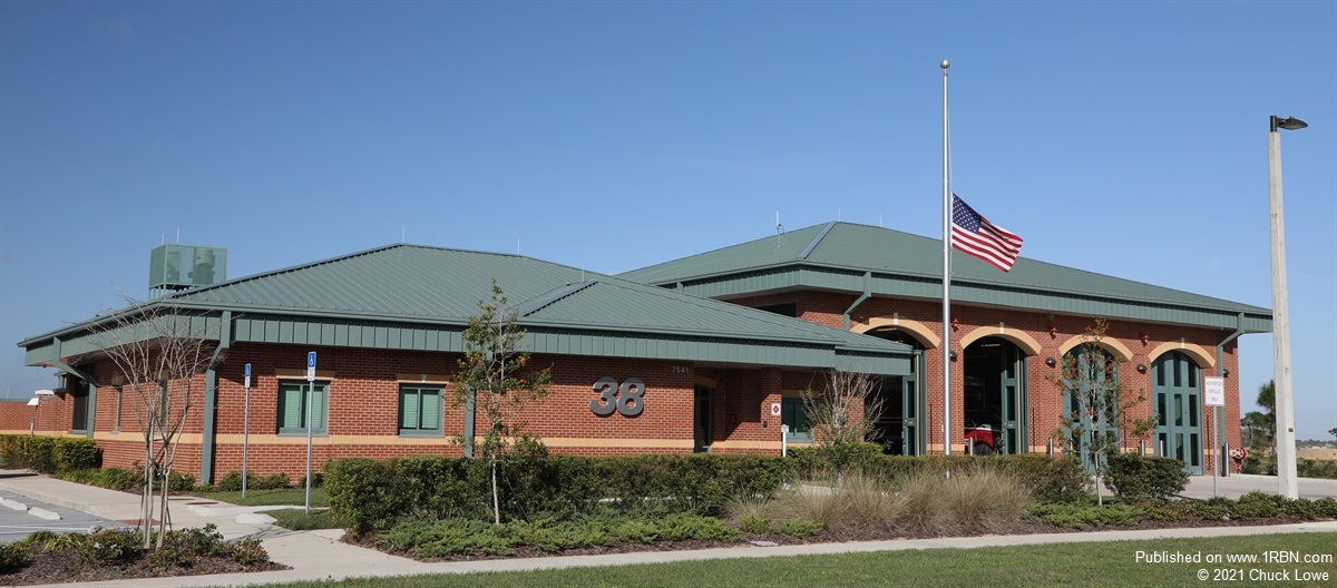 Pasco County Fire Rescue Station 38, a four-bay firehouse equipped with PURVIS station alerting