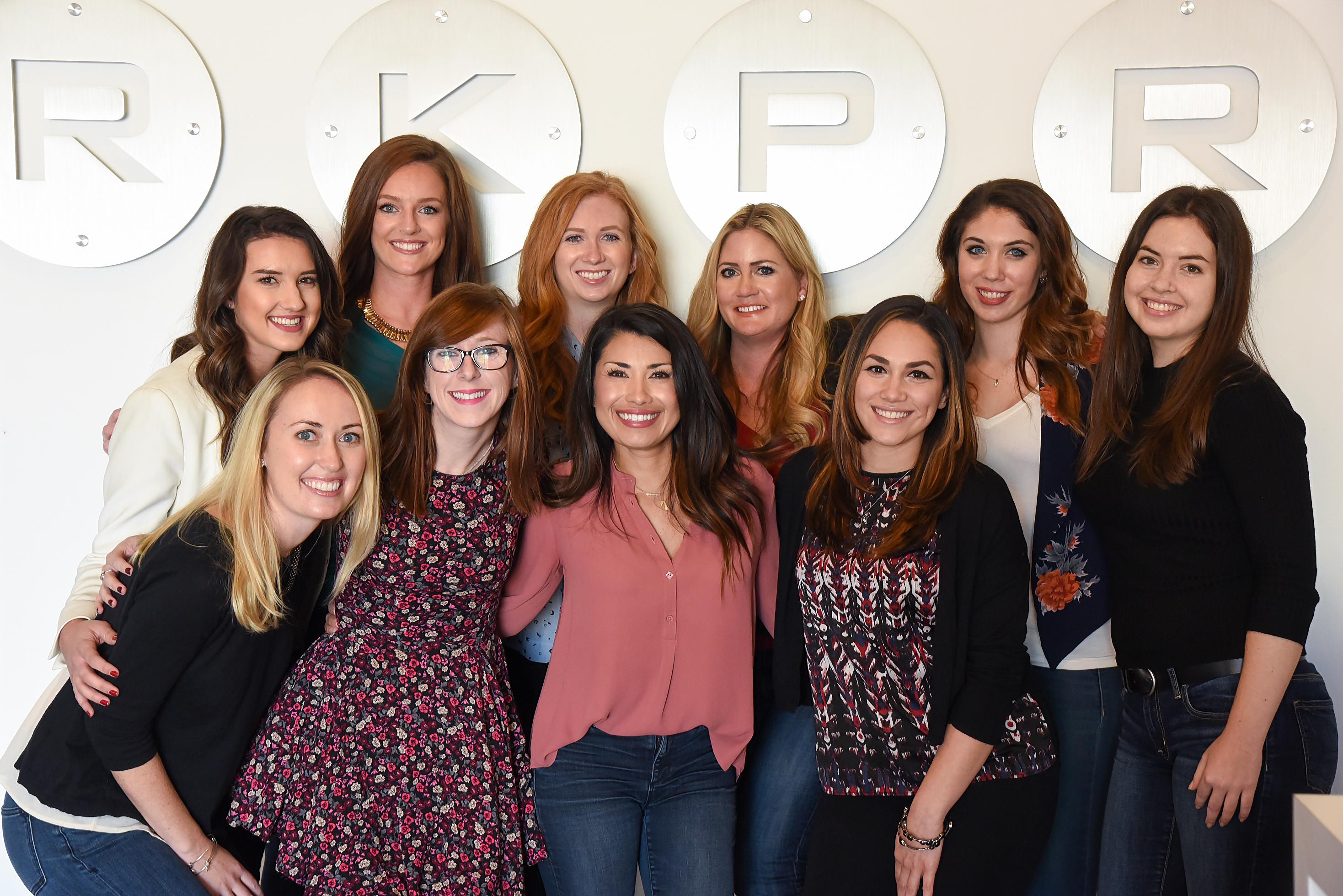 Rachel Kay and the RKPR team in an archival office photograph
