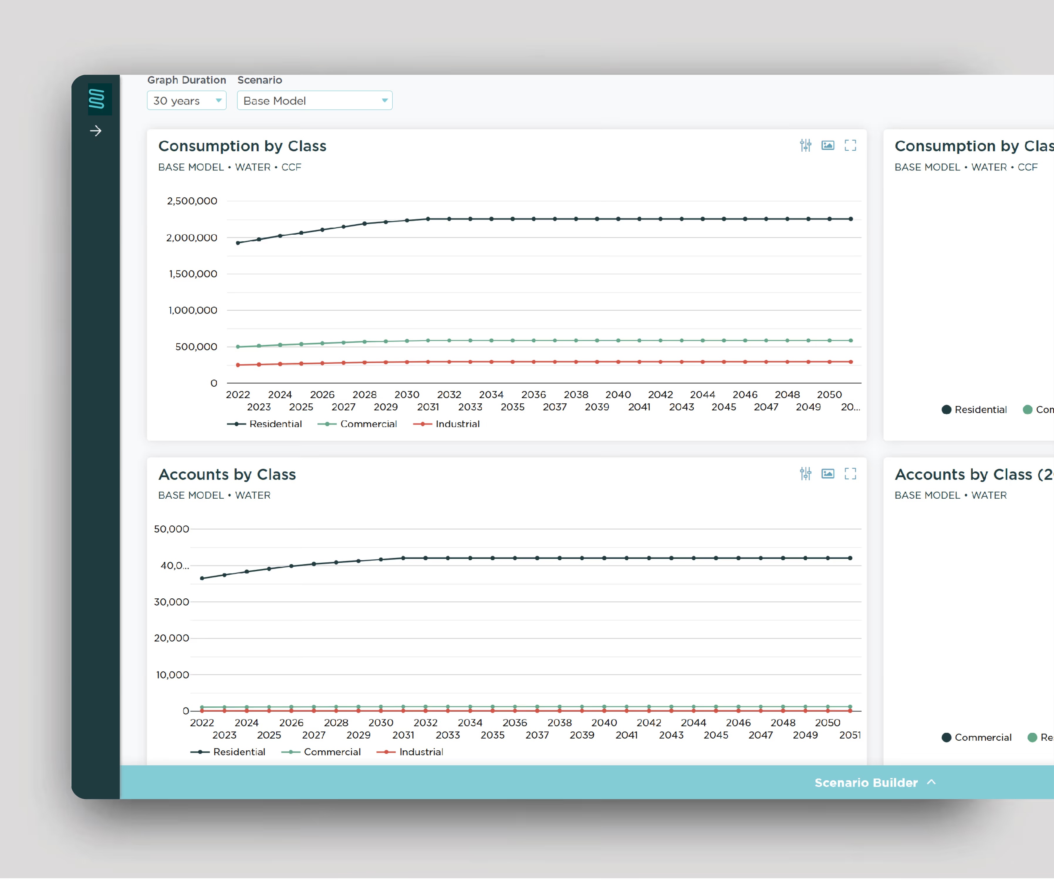 Raftelis promotional image showing the Ellio Financial planning interface