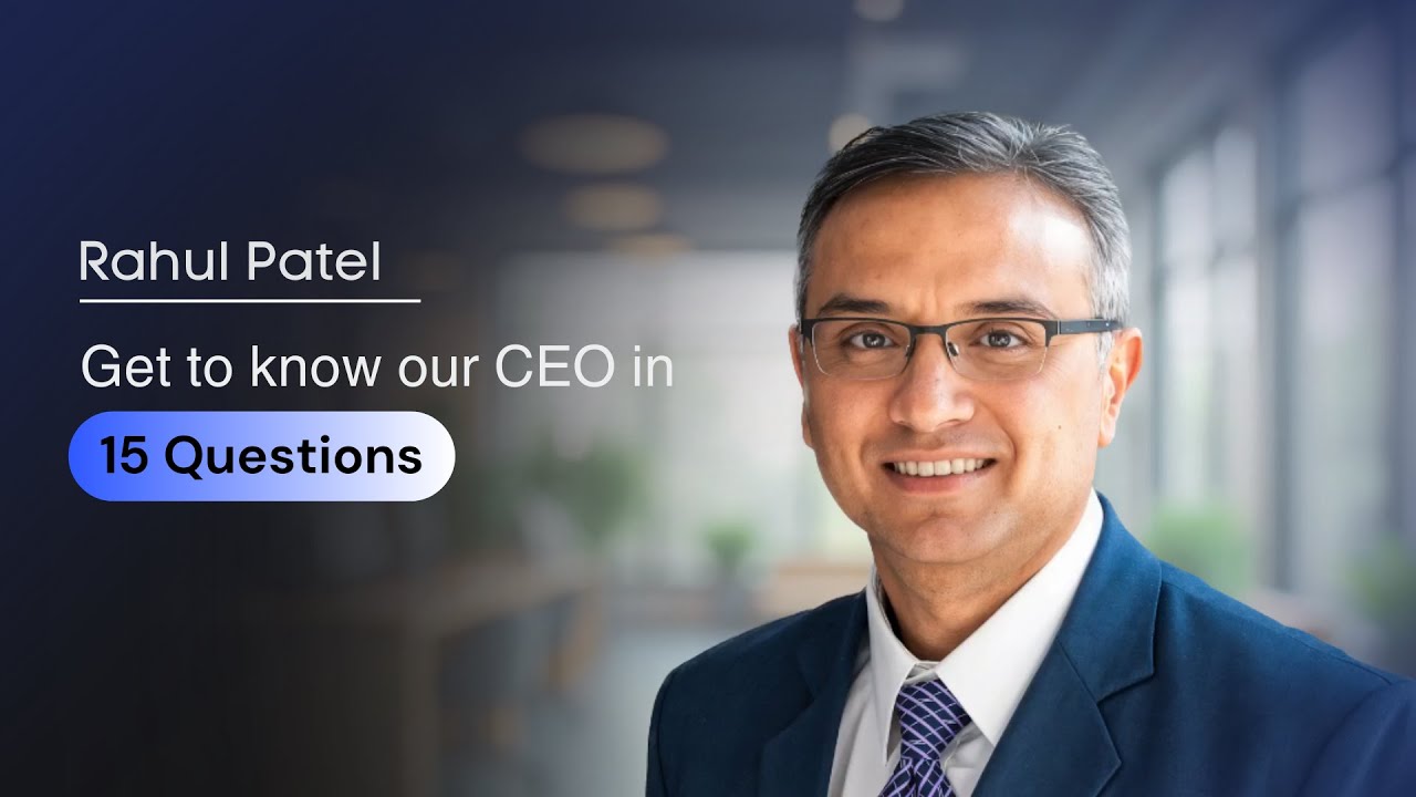 Rahul Patel in the cover image for Synaptics’ 15-question CEO video