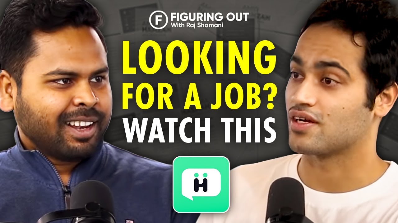 Interview artwork showing Raj Das, left, and Raj Shamani, right, discussing jobs and hiring.