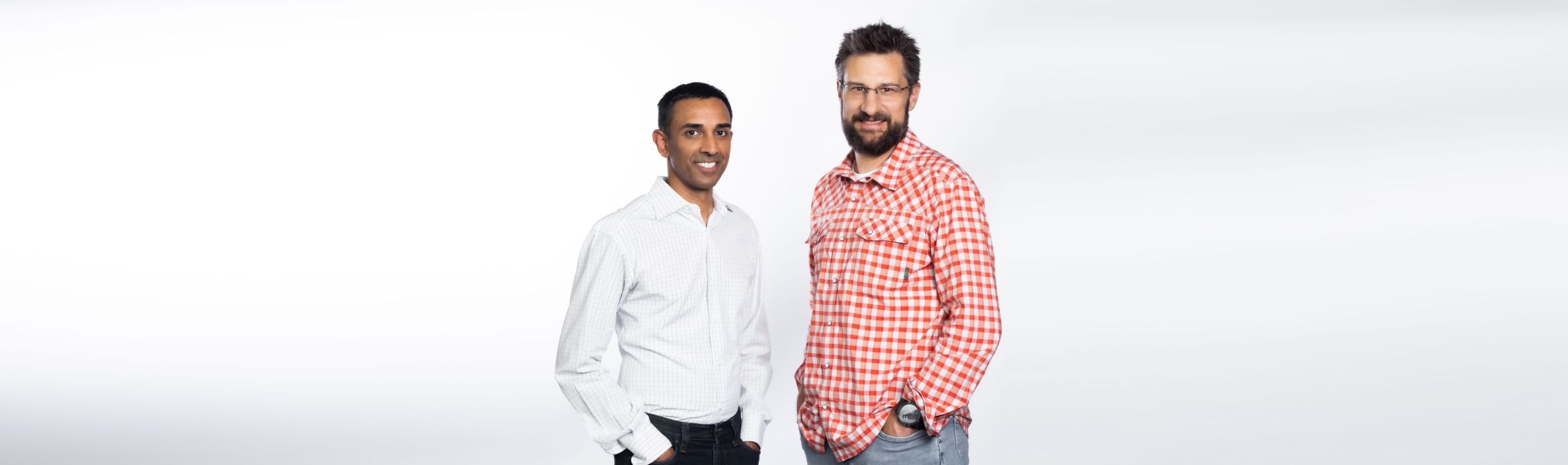 Rajat Bhargava, left, alongside JumpCloud co-founder Greg Keller