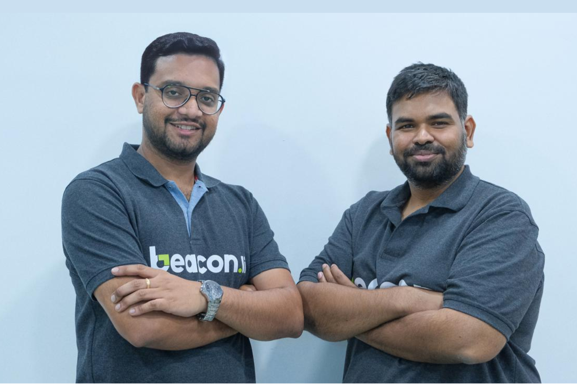 Rakesh Vaddadi, Co-Founder and CEO of Beacon.li, with co-founder Silus Reddy